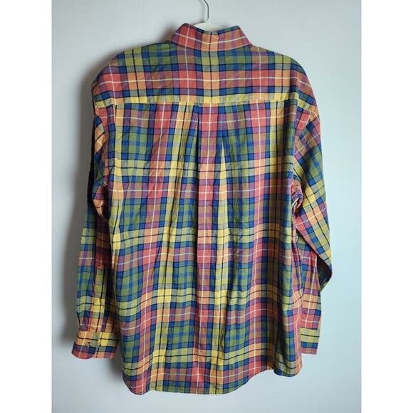 Orvis Mens Button Down Shirt sz L Wool/Cotton plaid Casual Outdoors Classic - Picture 3 of 7